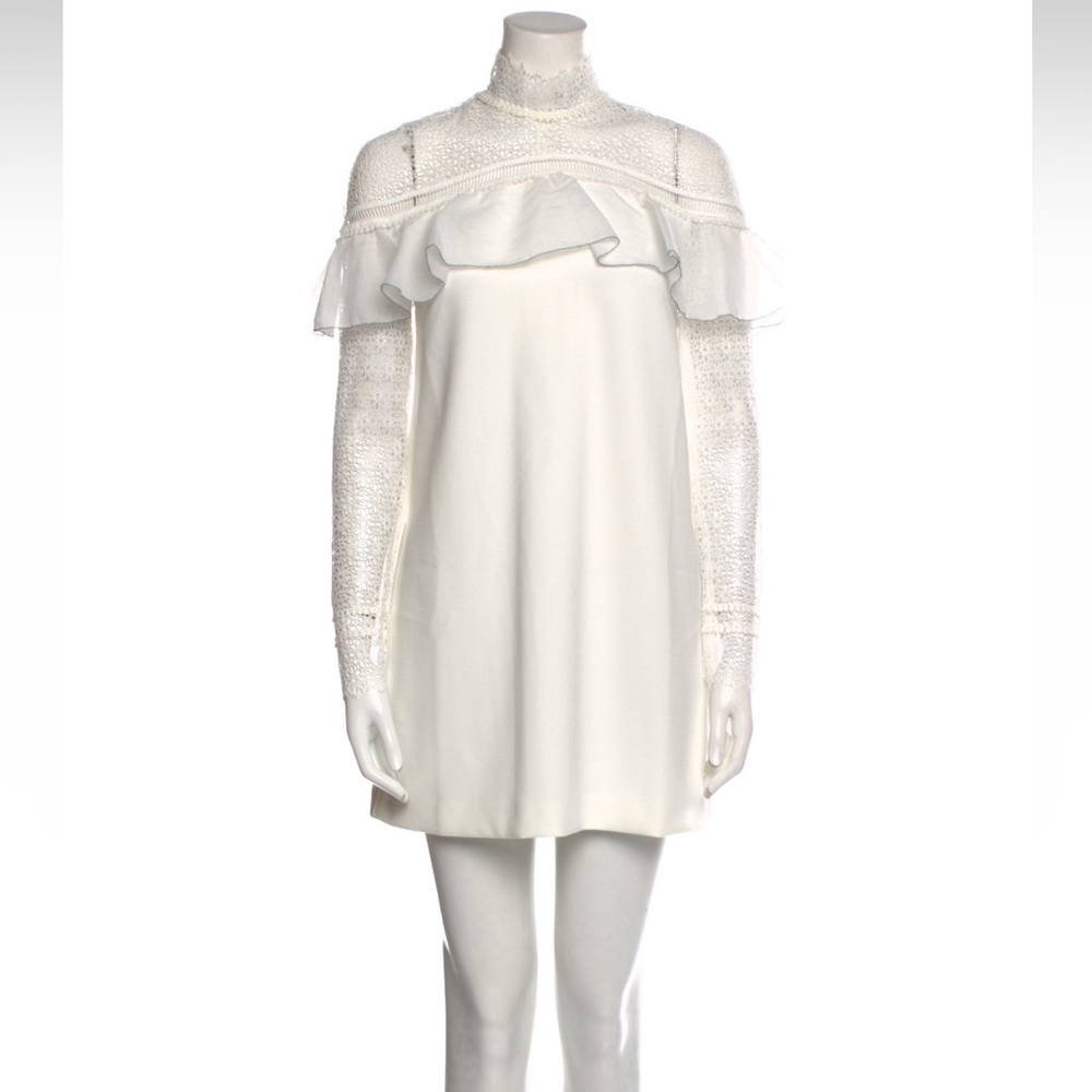 Self-Portrait White Minidress. NWT. Size 2